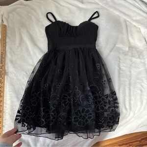 Vintage whimsy babydoll 90s sequin dress